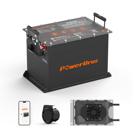 48V 105Ah LiFePO4 Golf Cart Battery with Accessories