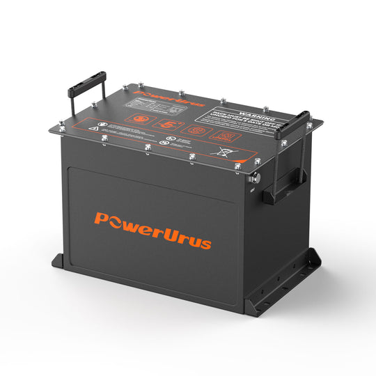 48V 105Ah LiFePO4 golf cart battery left side