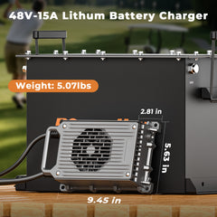 48V- 15A lithium battery charger size