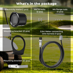 48v Lithium golf cart battery LCD Meter
