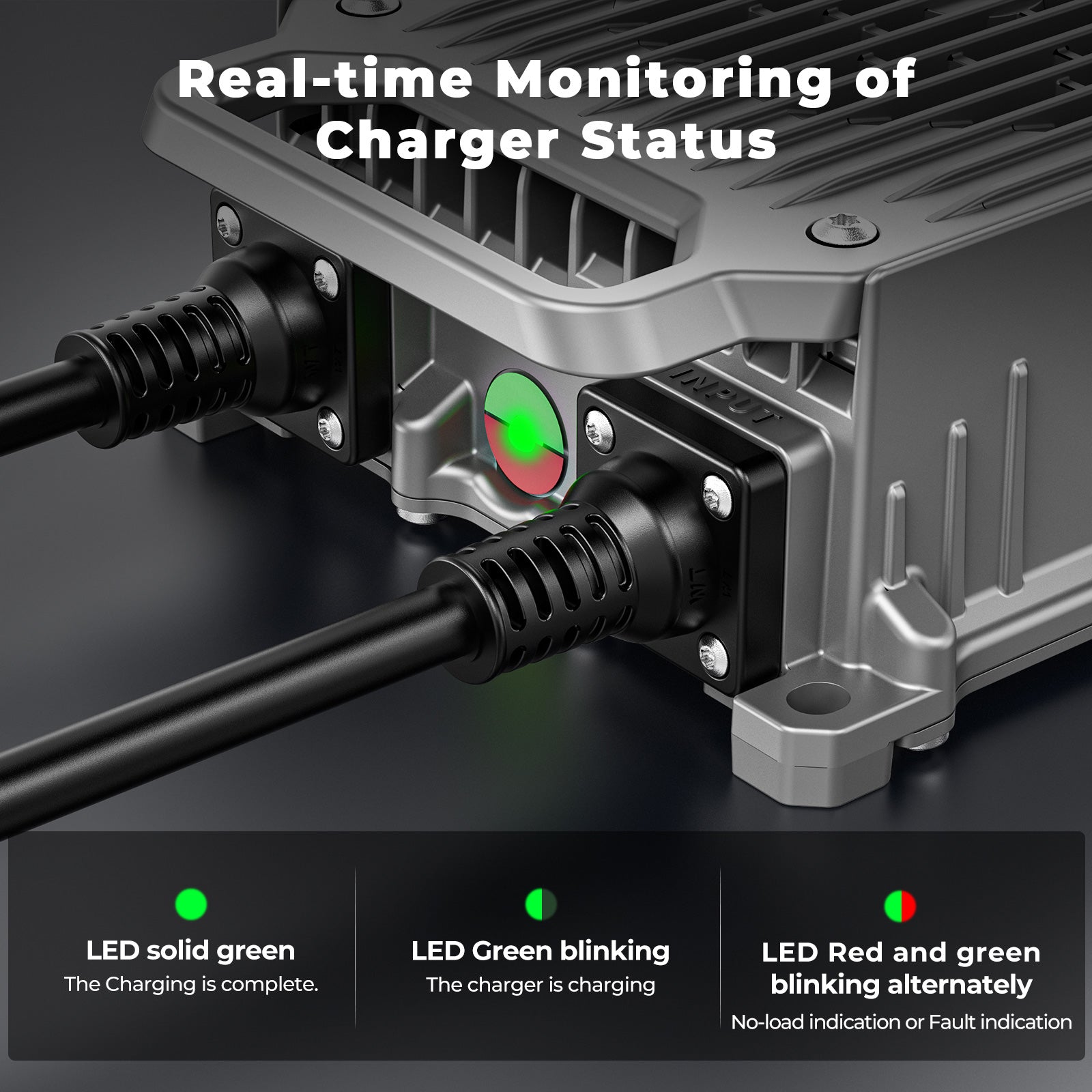 48V- 15A lithium battery charger light