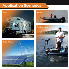 PowerUrus 12V 200AH LiFePO4 Deep Cycle Rechargeable Battery EU countries