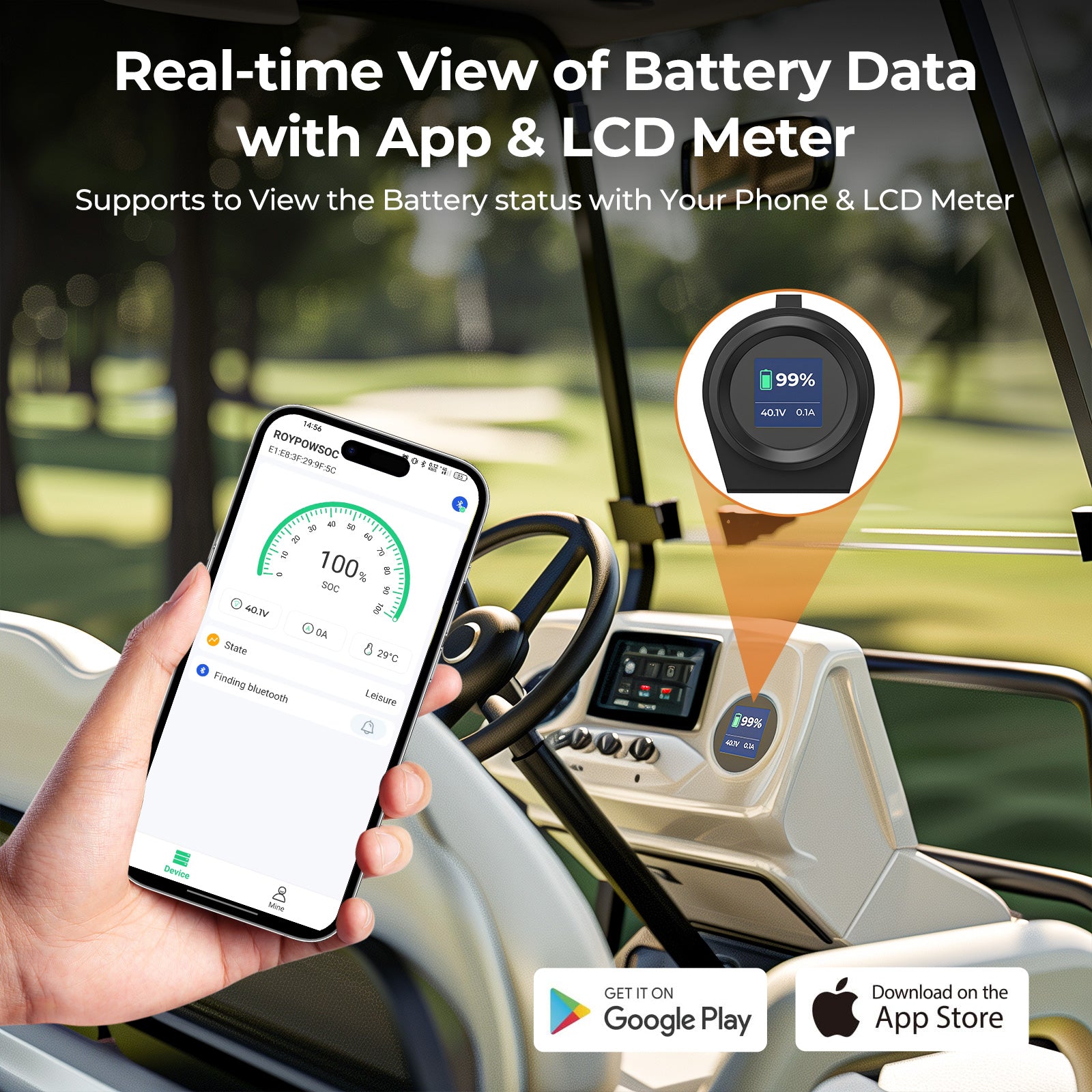 Intelligent monitor battery