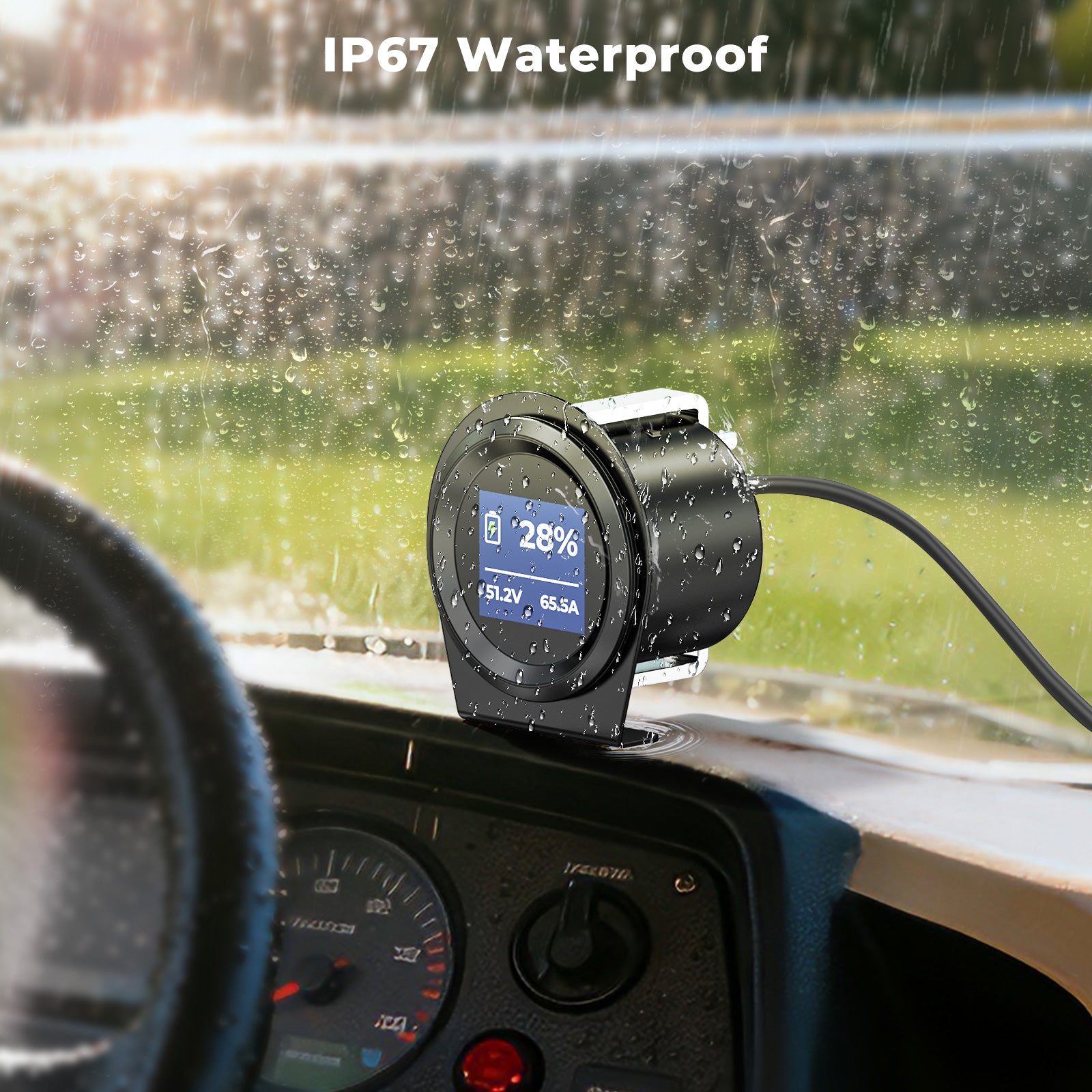 48v Lithium golf cart battery LCD Meter