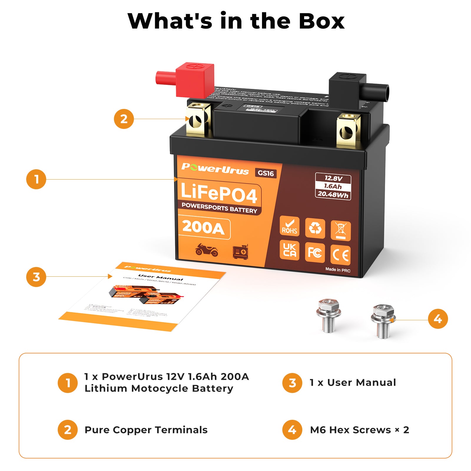 12v lithium motorcycle battery