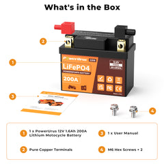 12v lithium motorcycle battery
