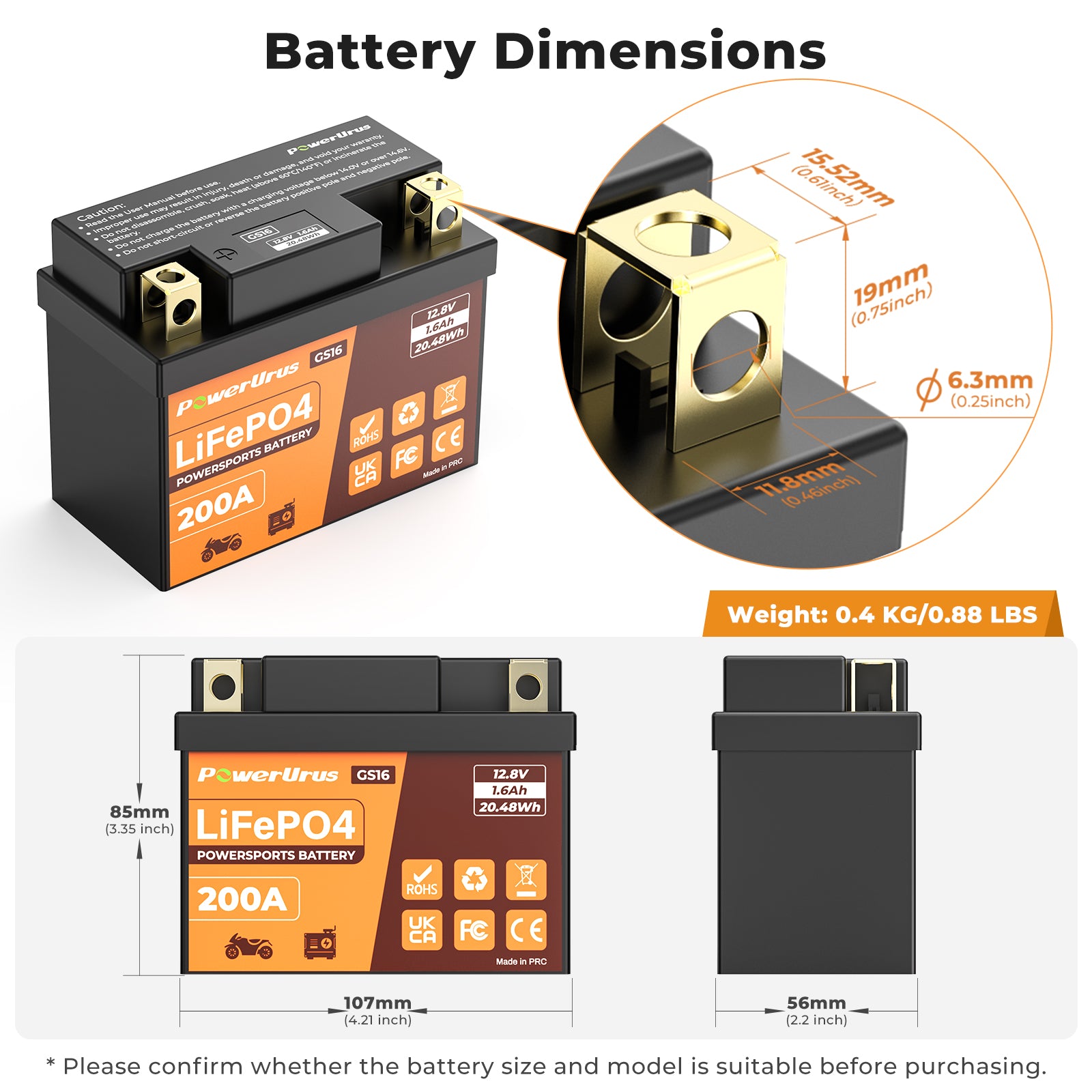 lithium ion motorcycle battery