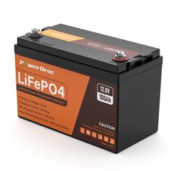 PowerUrus 12V 100AH LiFePO4 Deep Cycle Rechargeable Battery EU countries