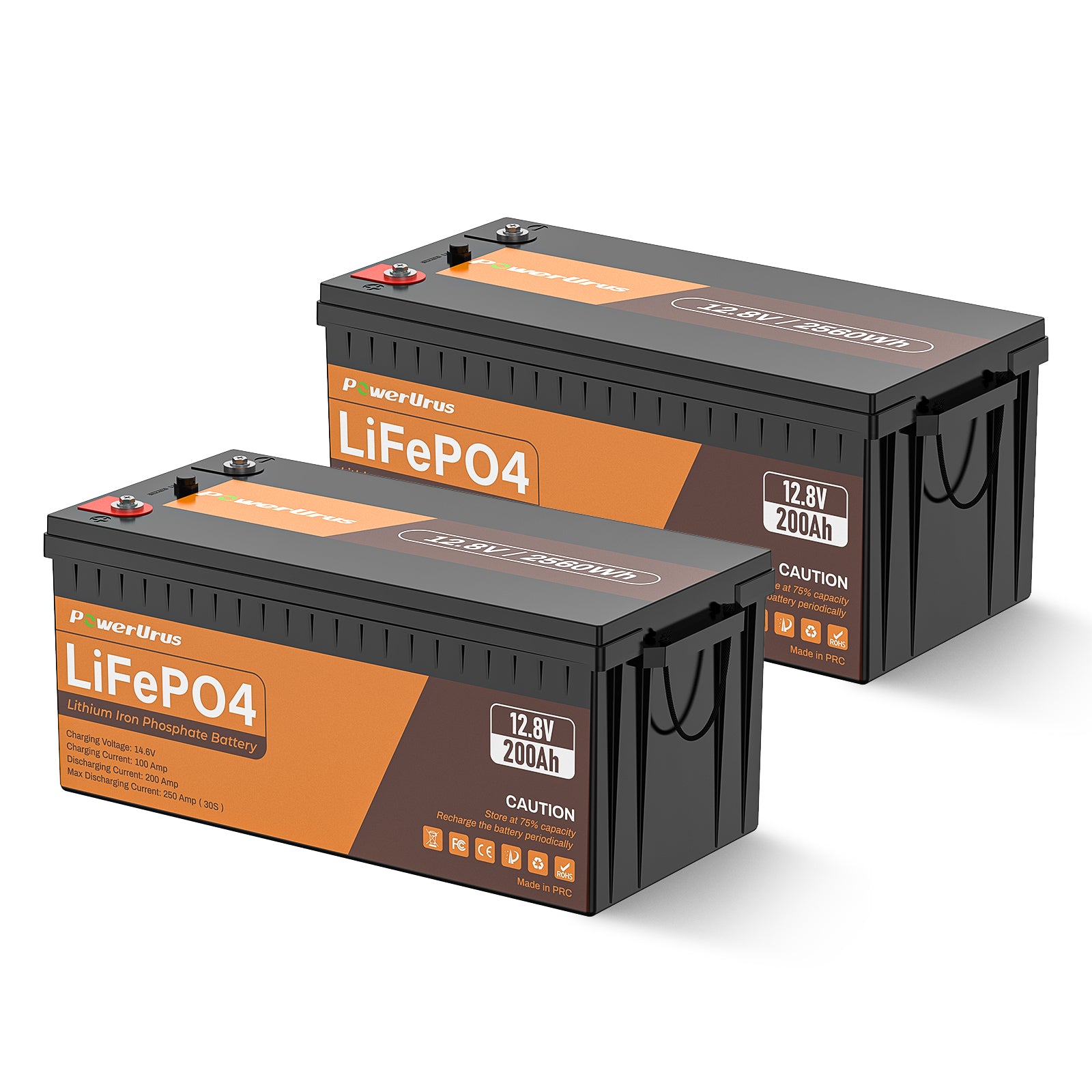 2 12V 200Ah Lithium iron phosphate battery