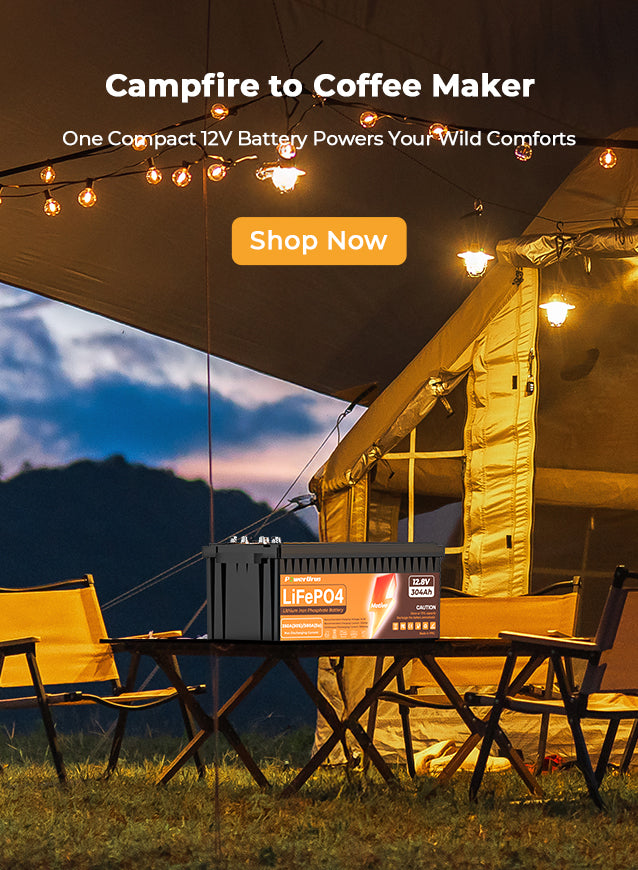 12v 300ah lithium battery camping banner