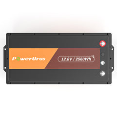 PowerUrus 12V 200Ah Self-Heating LiFePO4 Lithium Battery