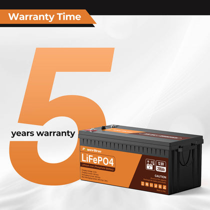 PowerUrus 12V 200Ah Self Heating LiFePO4 Lithium Battery