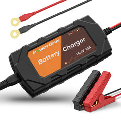 PowerUrus 12V 100AH LiFePO4 Deep Cycle Rechargeable Battery with 14.4V 10A Charger