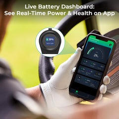 PowerUrus 48V(51.2V) 100Ah lithium LiFePO4 Golf Cart Battery with Bluetooth,5120Wh,4000+ Cycles