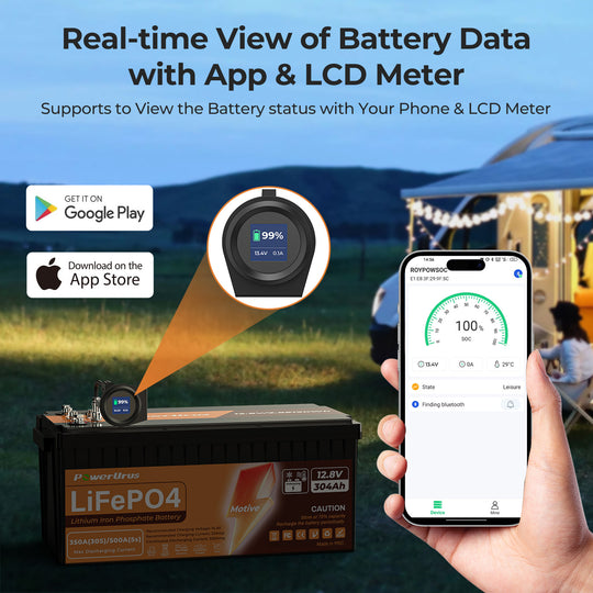 Connect battery with app
