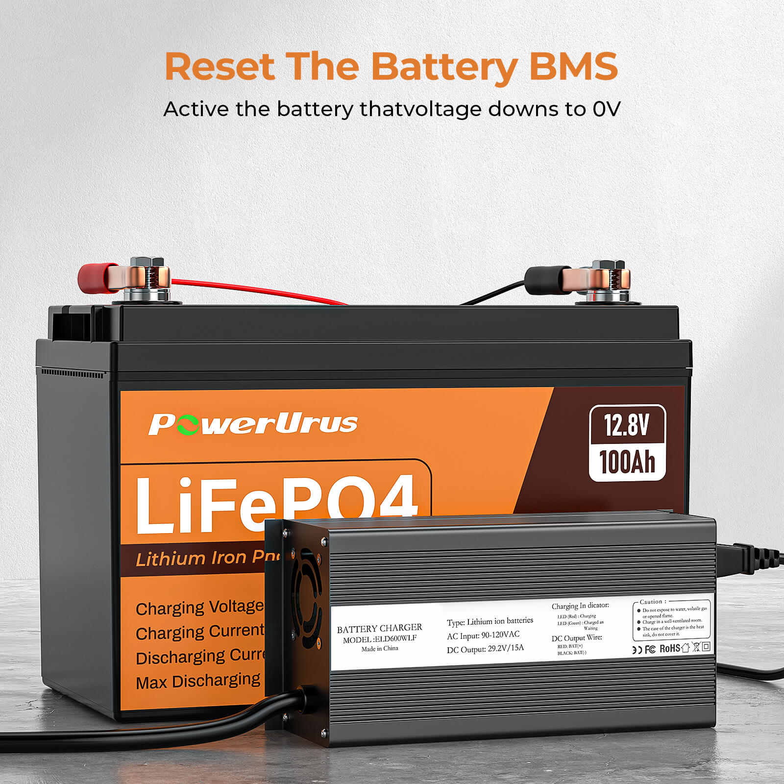 PowerUrus 29.2V-15A P085MI LiFePO4 Battery charger – PowerUrus