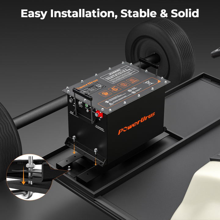 48V 100Ah golf cart battery  bracket -  clubcar