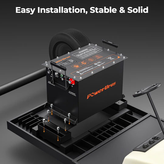 48V 100Ah golf cart battery  bracket -  ezgo-rxv