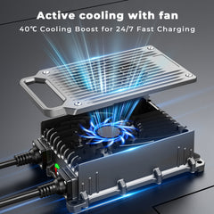  lithium  battery charger  cooling fan