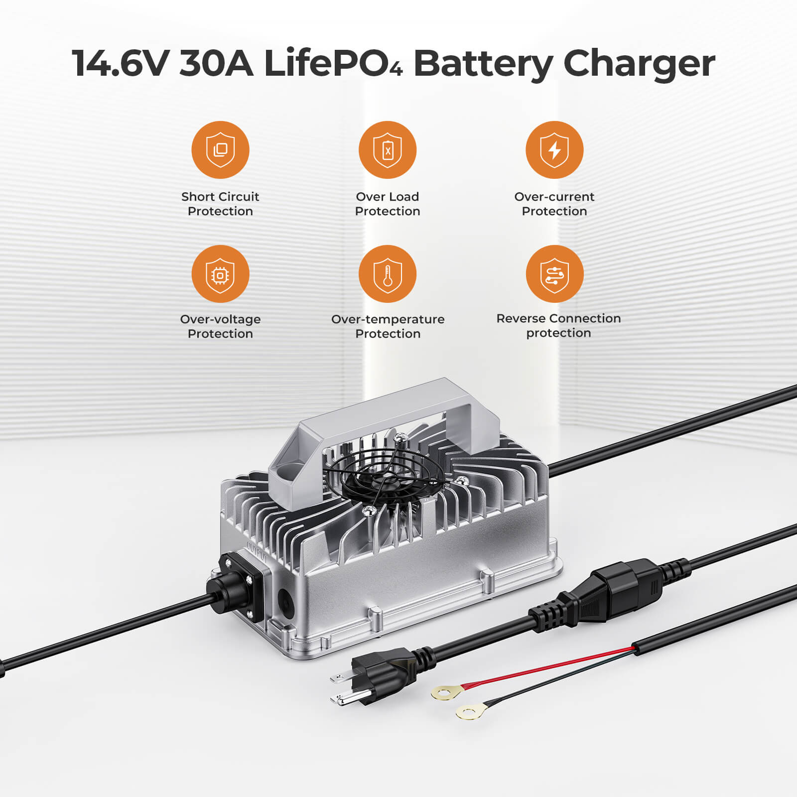 14.6V-30A E8 LiFePO4 Battery charger