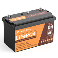 PowerUrus 12V 100Ah Self-Heating  LiFePO4 Lithium Battery