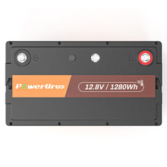 PowerUrus 12V 100Ah Self-Heating  LiFePO4 Lithium Battery