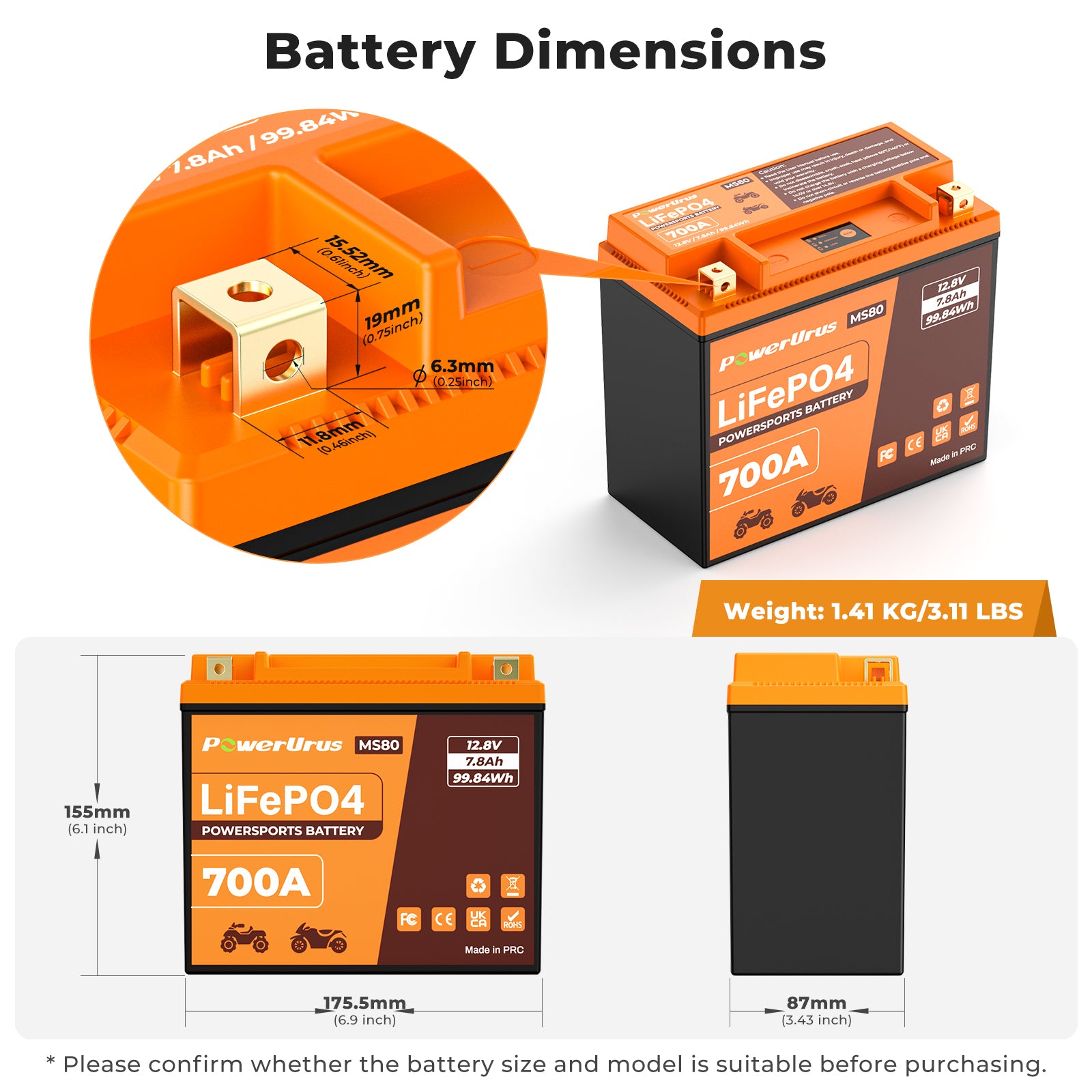 lithium powersports battery