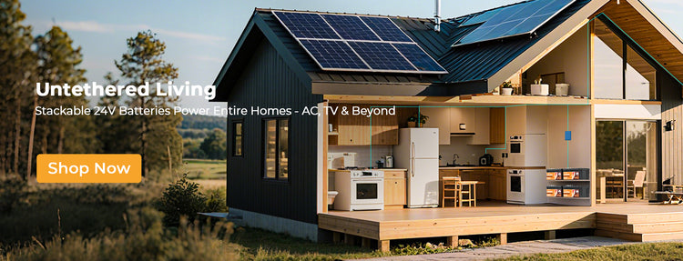lifepo4 battery 24v off-grid house