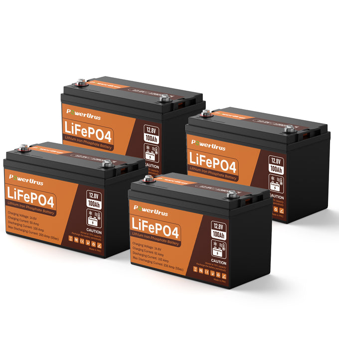 4 12V 100Ah Lithium battery self-heating 