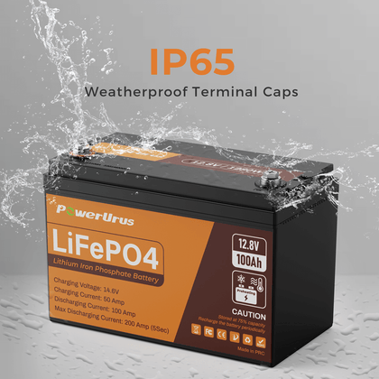 PowerUrus 12V 100Ah Self Heating LiFePO4 Lithium Battery