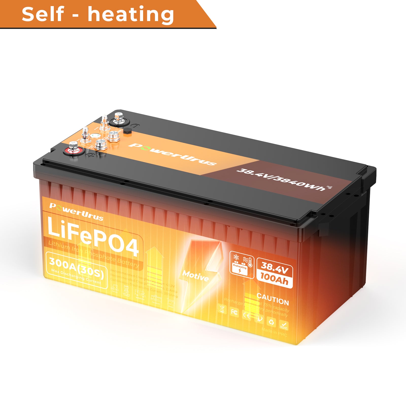 36V Self-heating battery