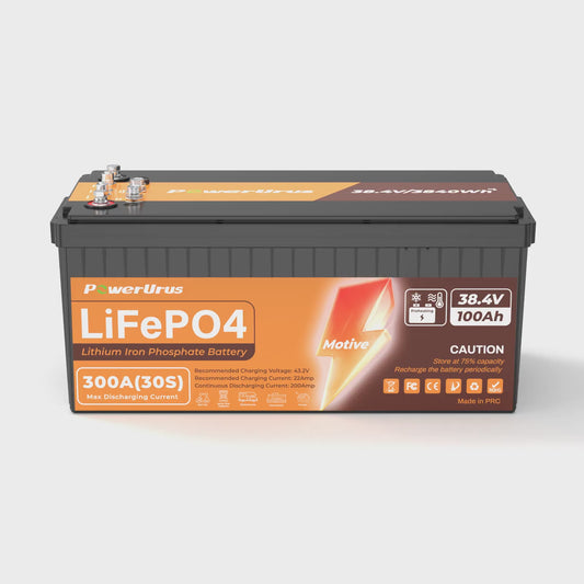 PowerUrus 36V 100Ah Motive Series Self-Heating LiFePO4 Lithium Battery