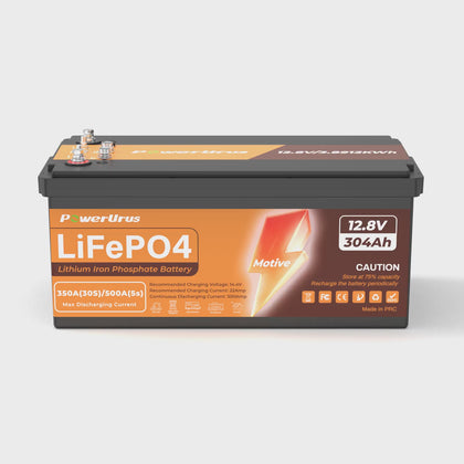 PowerUrus 12V 300Ah LiFePO4 Lithium Battery for RV