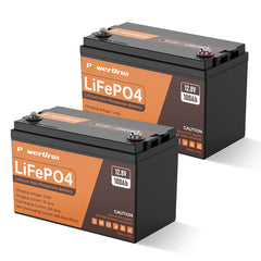 PowerUrus 12V 100AH LiFePO4 Deep Cycle Rechargeable Battery